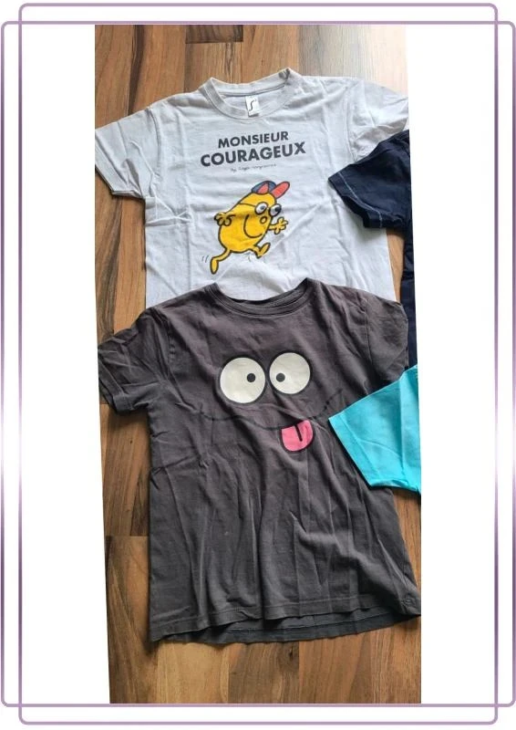 Lot van 4 korte t-shirts 8 jaar – photo 2